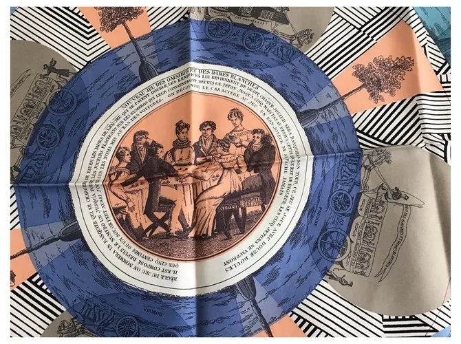 Hermès ómnibus y remix de juegos de damas blancas Azul marino 