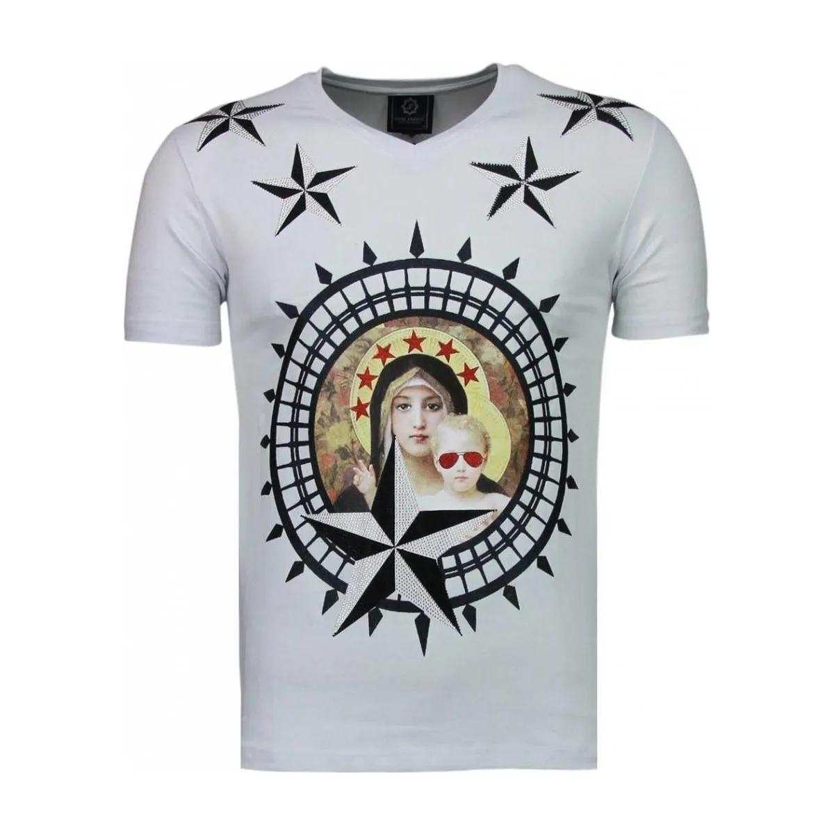 Holy Mary Rhinestone Personalizadas