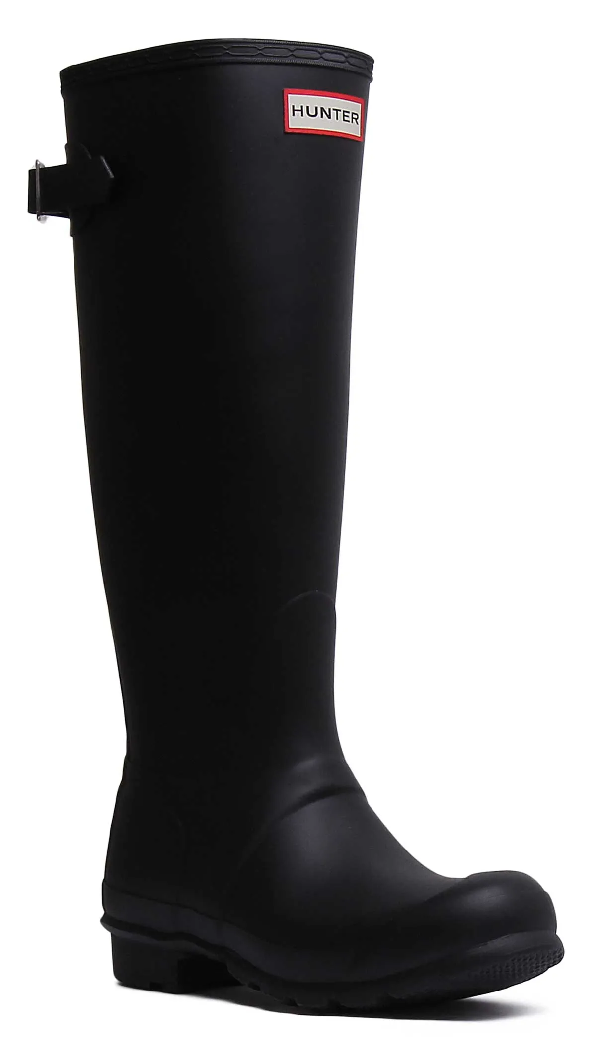 Hunter Original Bota alta ajustable para mujer en marino