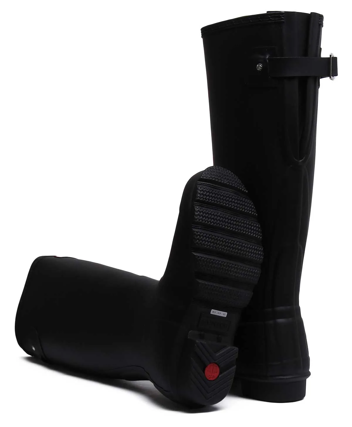 Hunter Original Bota alta ajustable para mujer en marino