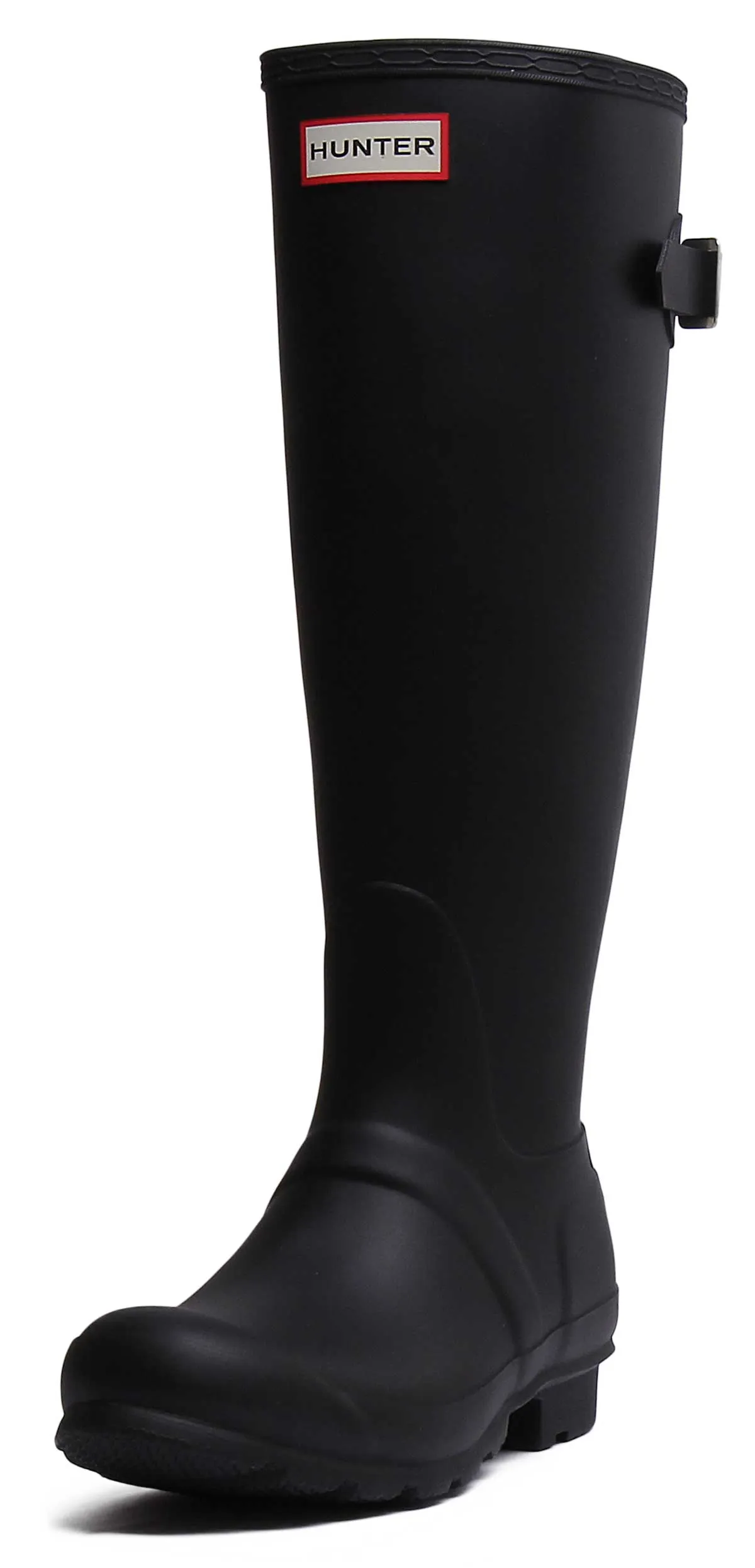 Hunter Original Bota alta ajustable para mujer en marino