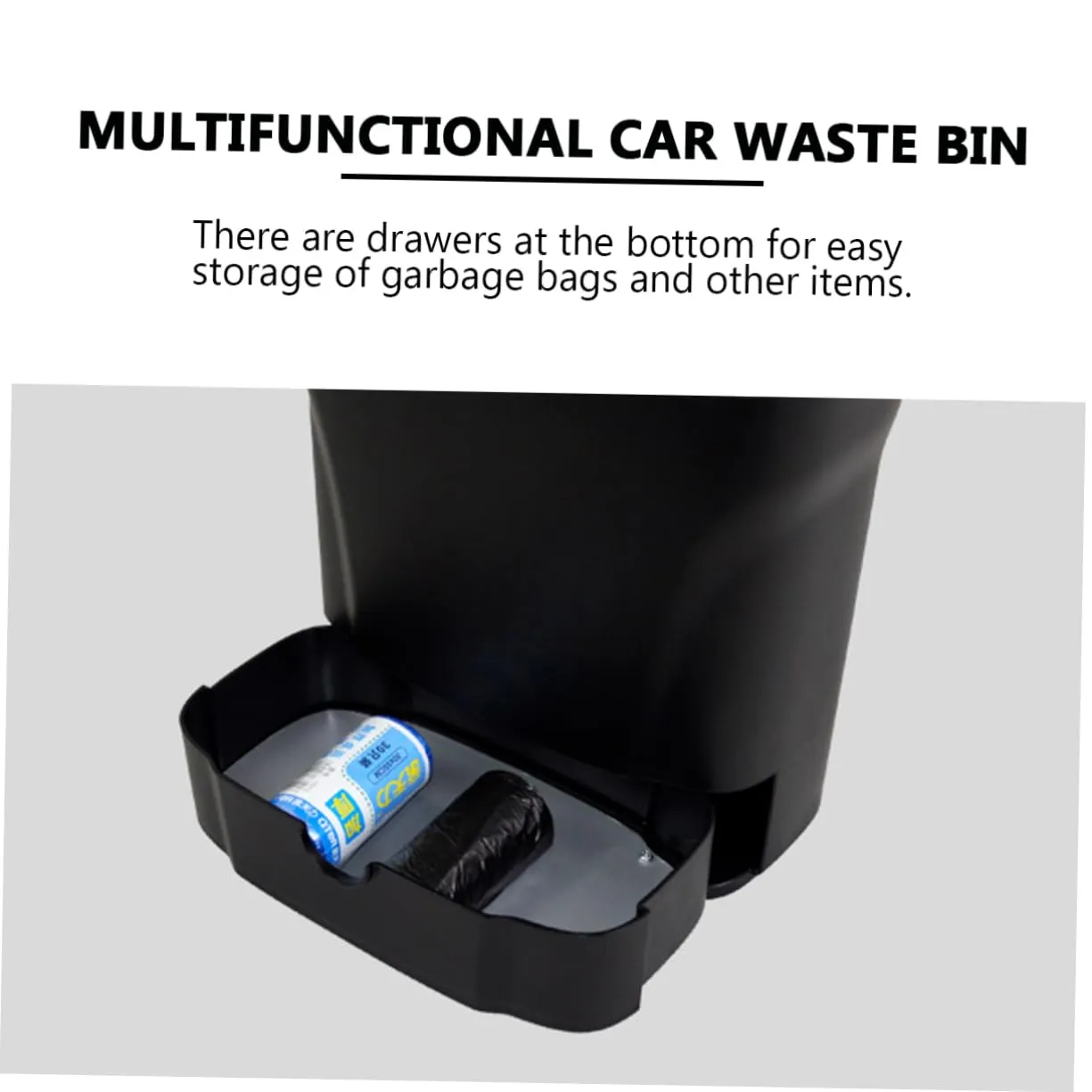 iplusmile Botes De Basura Para Automóviles Cubo De Basura Para Automóvil Diseño Compacto Material Abs Cajón Para Llaves De Teléf