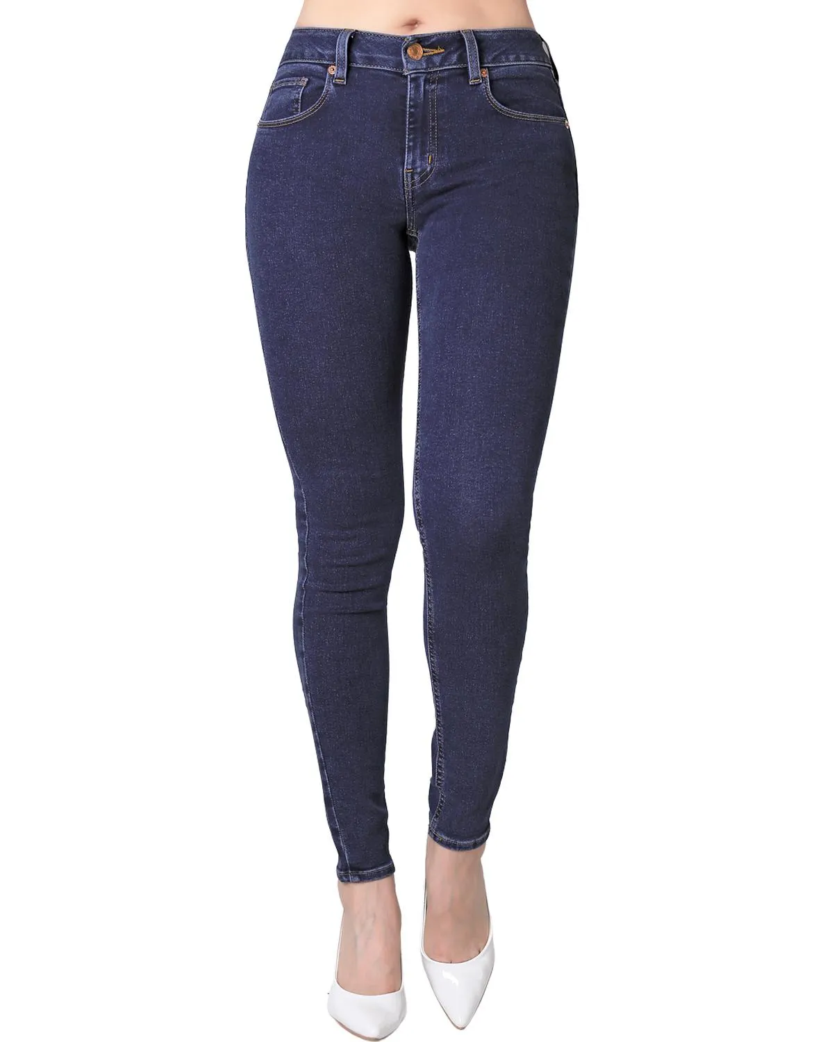 Jeans Mujer Básico Skinny Azul Oggi 59103102