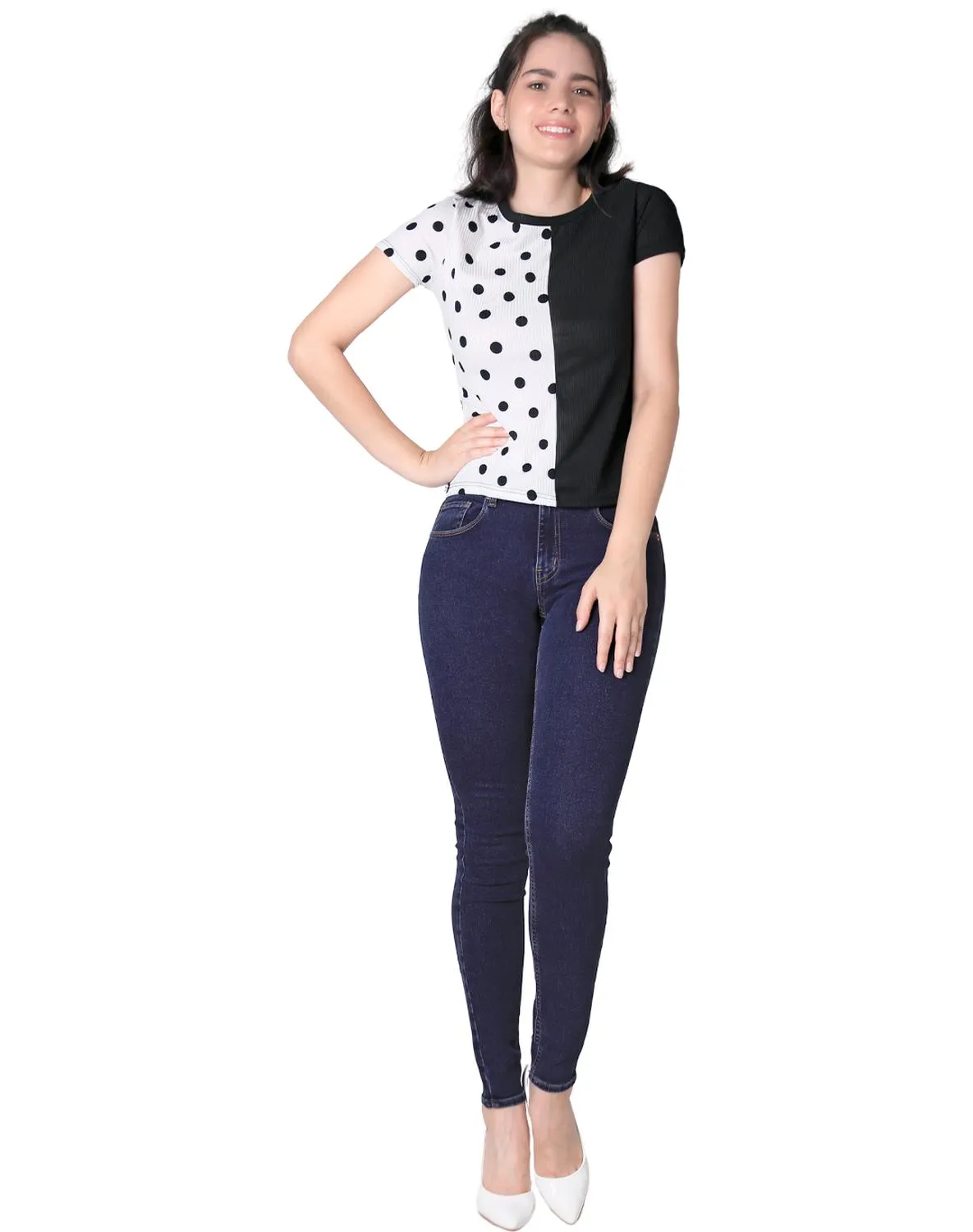 Jeans Mujer Básico Skinny Azul Oggi 59103102