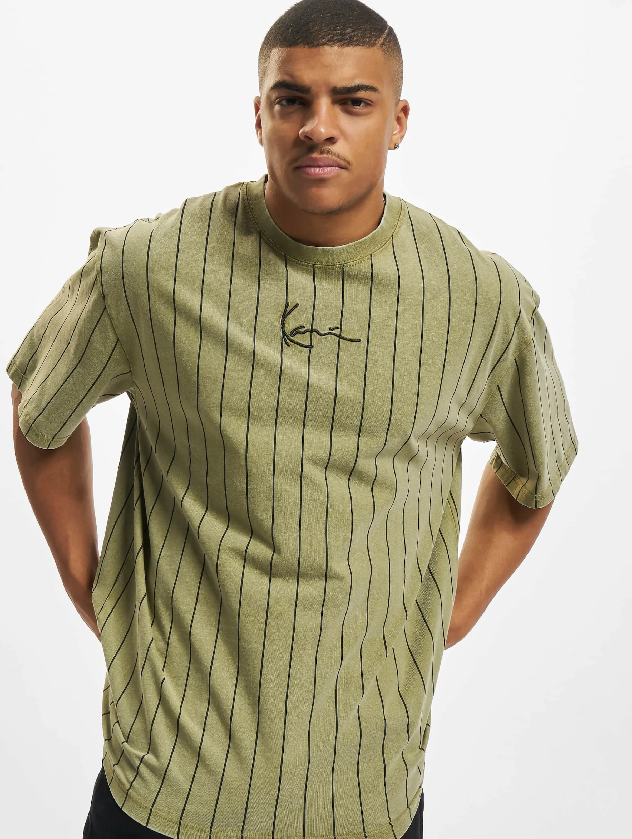 Karl Kani Small Signature Washed Pinstripe