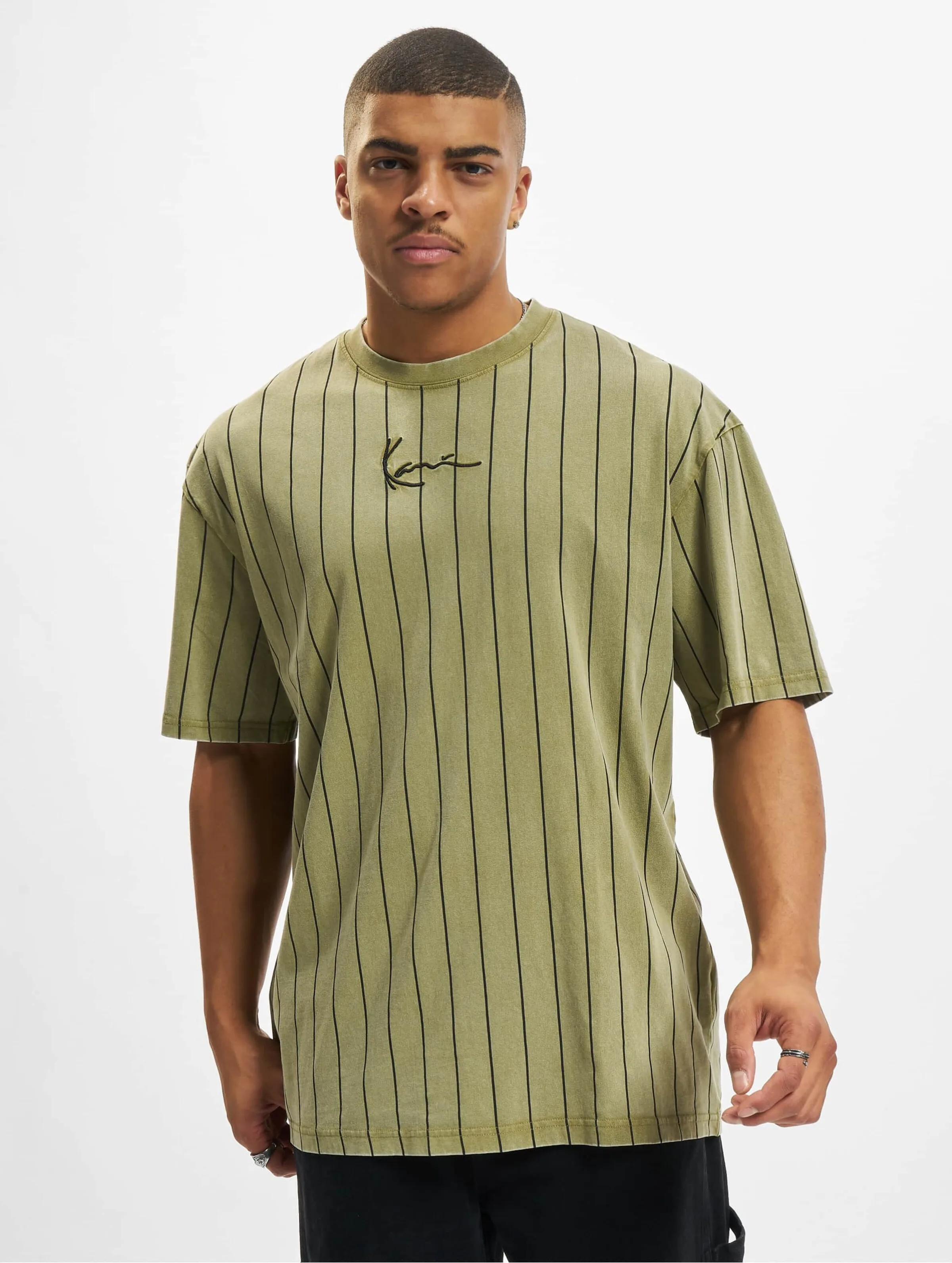 Karl Kani Small Signature Washed Pinstripe