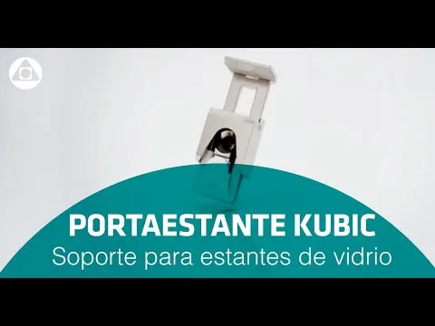 KUBIC  PORTAESTANTE PARA CRISTAL REGULABLE DE 4 A 8 MM. CON PRISIONERO