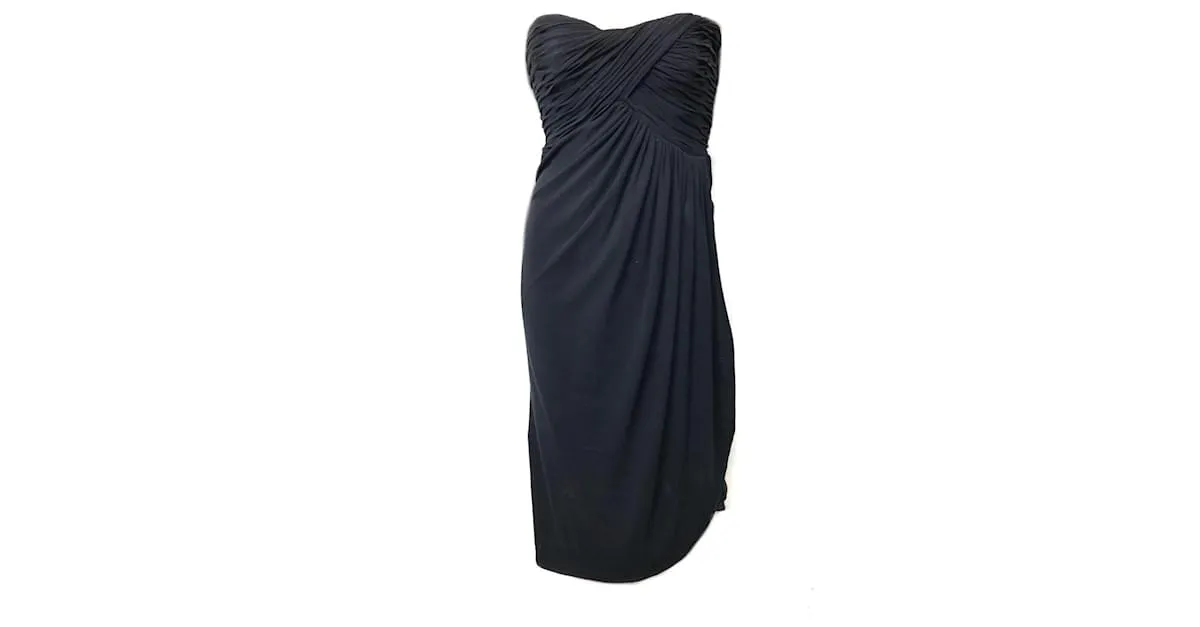 La Perla vestido sin tirantes con corsé Azul 