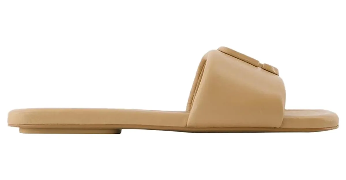 LAS SANDALIAS J MARC  MARC JACOBS  CUERO  BEIGE CASTAñO 