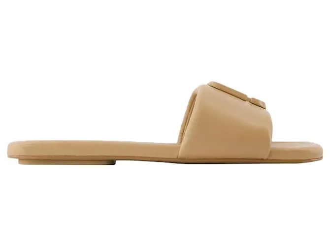 LAS SANDALIAS J MARC  MARC JACOBS  CUERO  BEIGE CASTAñO 