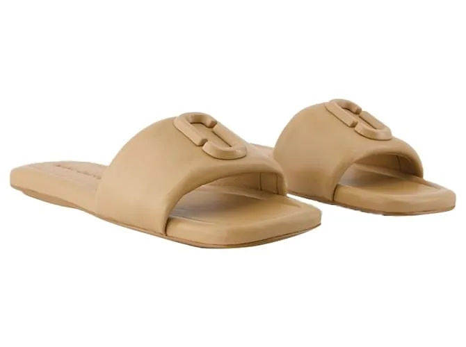 LAS SANDALIAS J MARC  MARC JACOBS  CUERO  BEIGE CASTAñO 