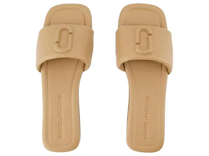 LAS SANDALIAS J MARC  MARC JACOBS  CUERO  BEIGE CASTAñO 