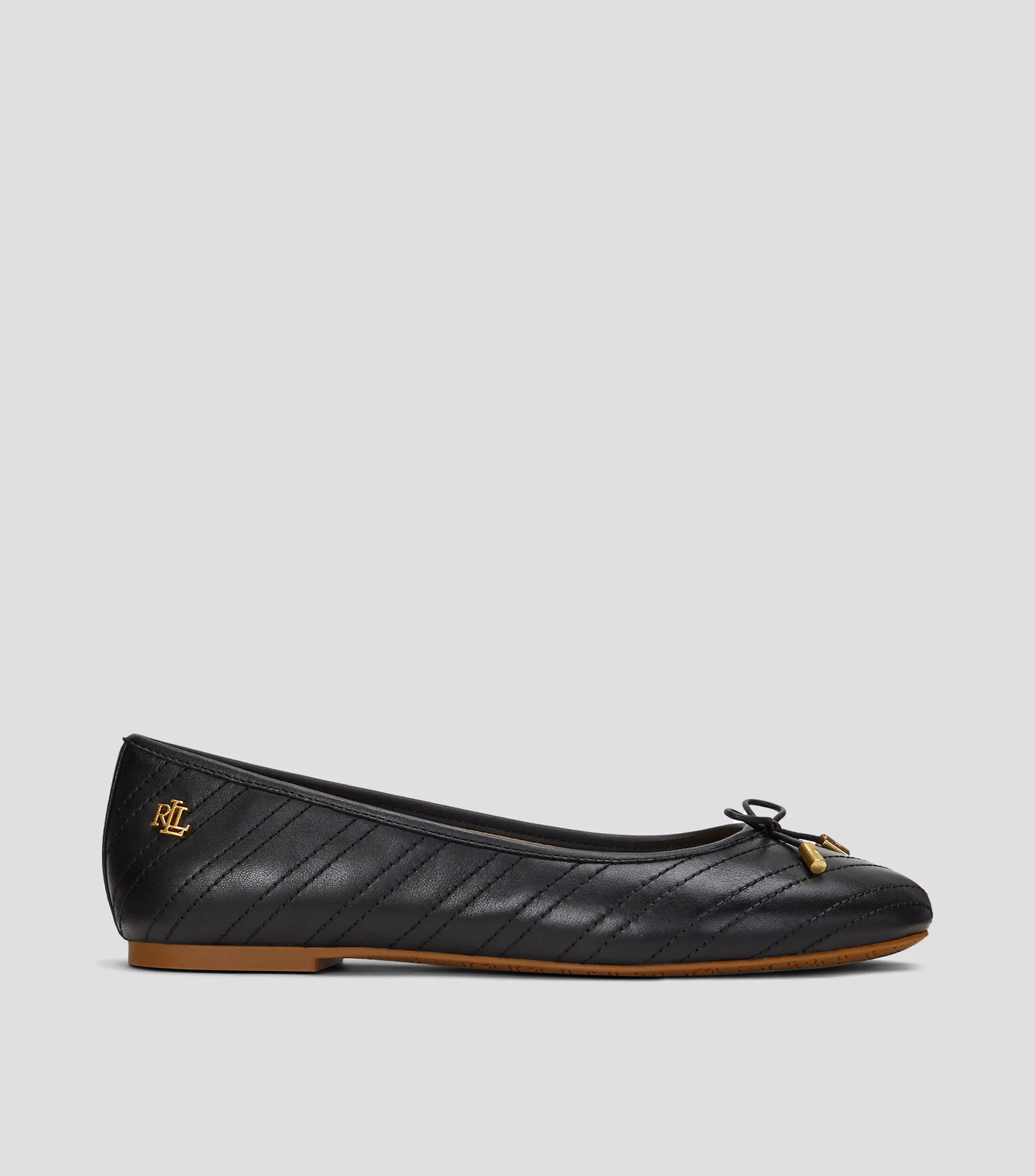 Lauren Ralph Lauren Flats Jayna en piel con logo Mujer