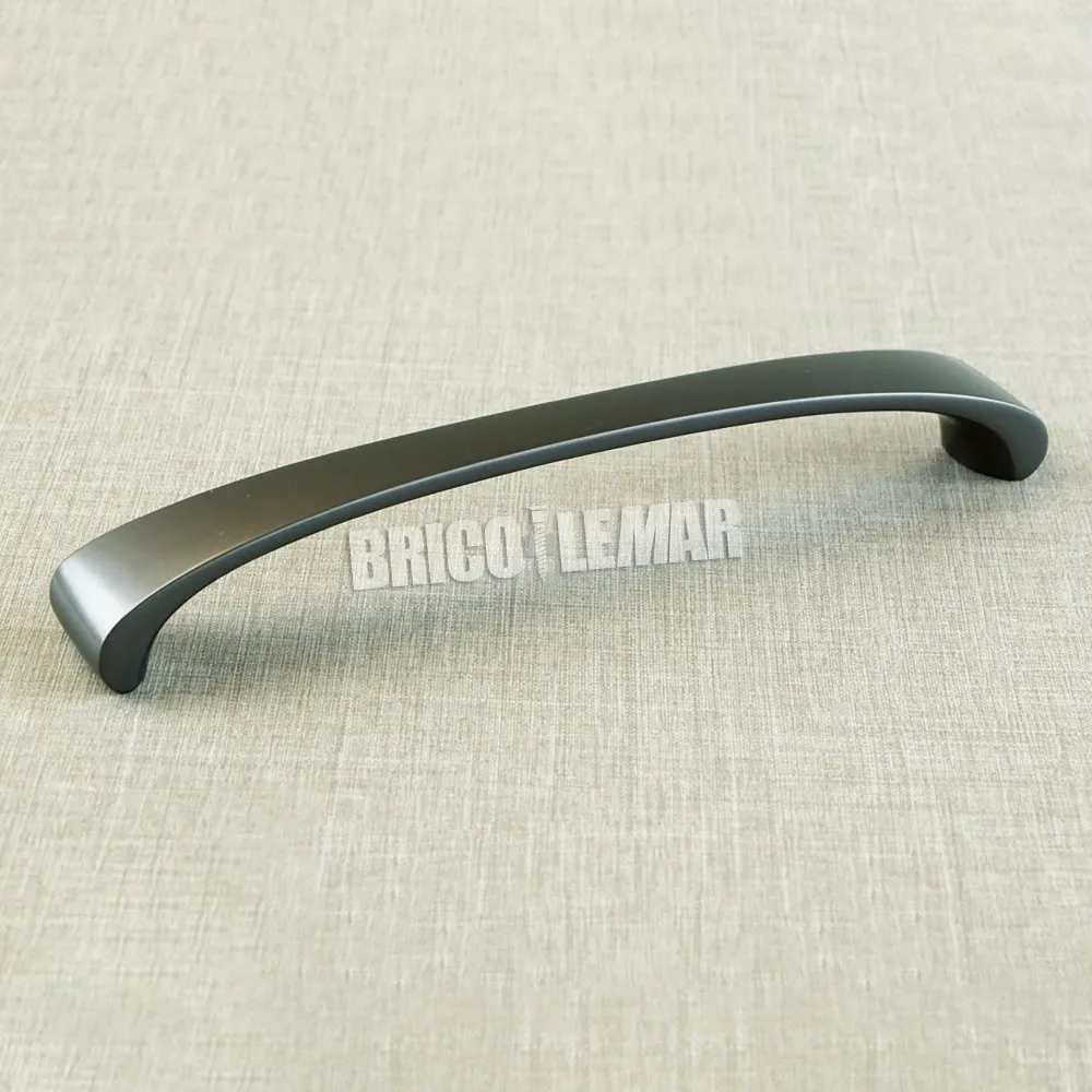Lote de 20 tiradores Kyoto para mueble intereje 160mm zamak color titanio Emuca