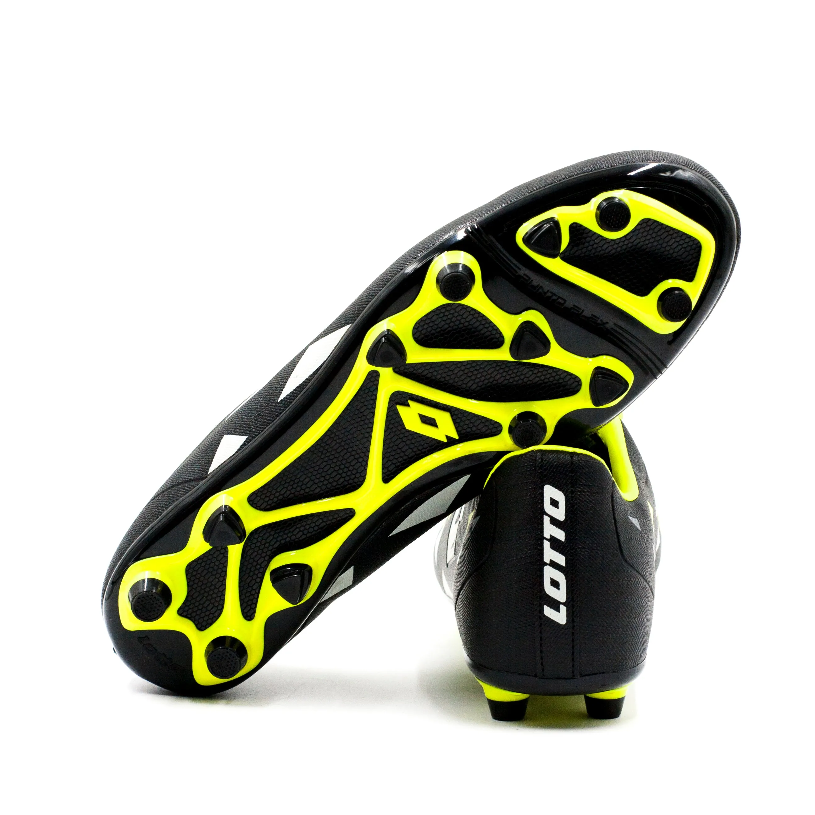 Lotto Chuteador Con Cordon Negro Amarillo