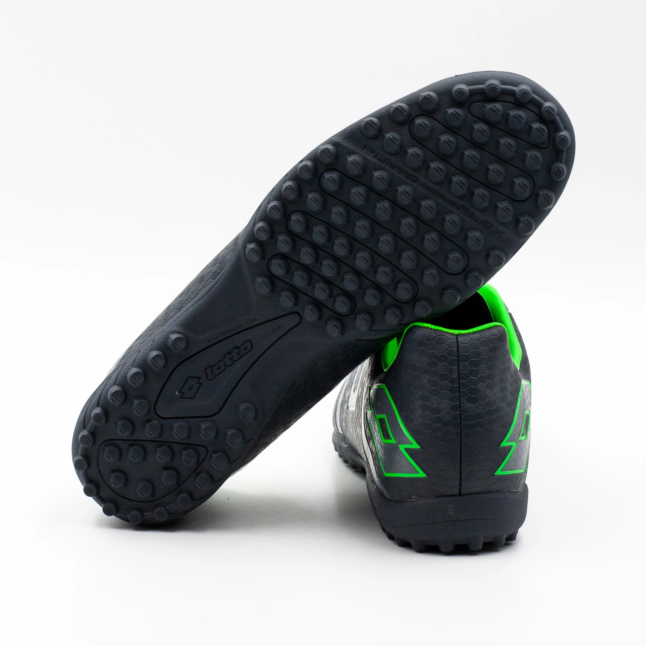 Lotto Maestro Zapatilla Baby Futbol con cordon color gris y verde