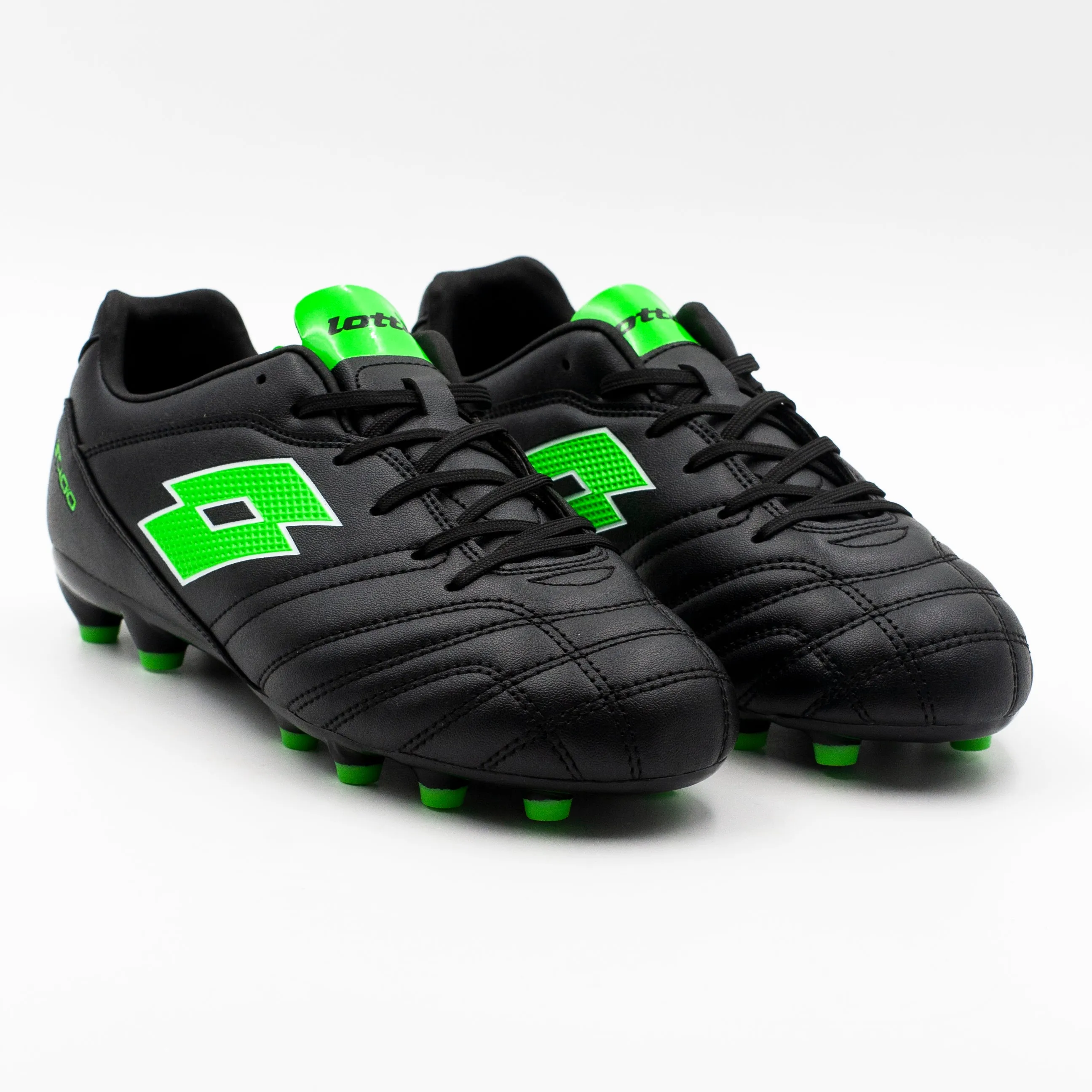 Lotto Stadio 705 JR Chuteador Juvenil con cordon Negro y verde