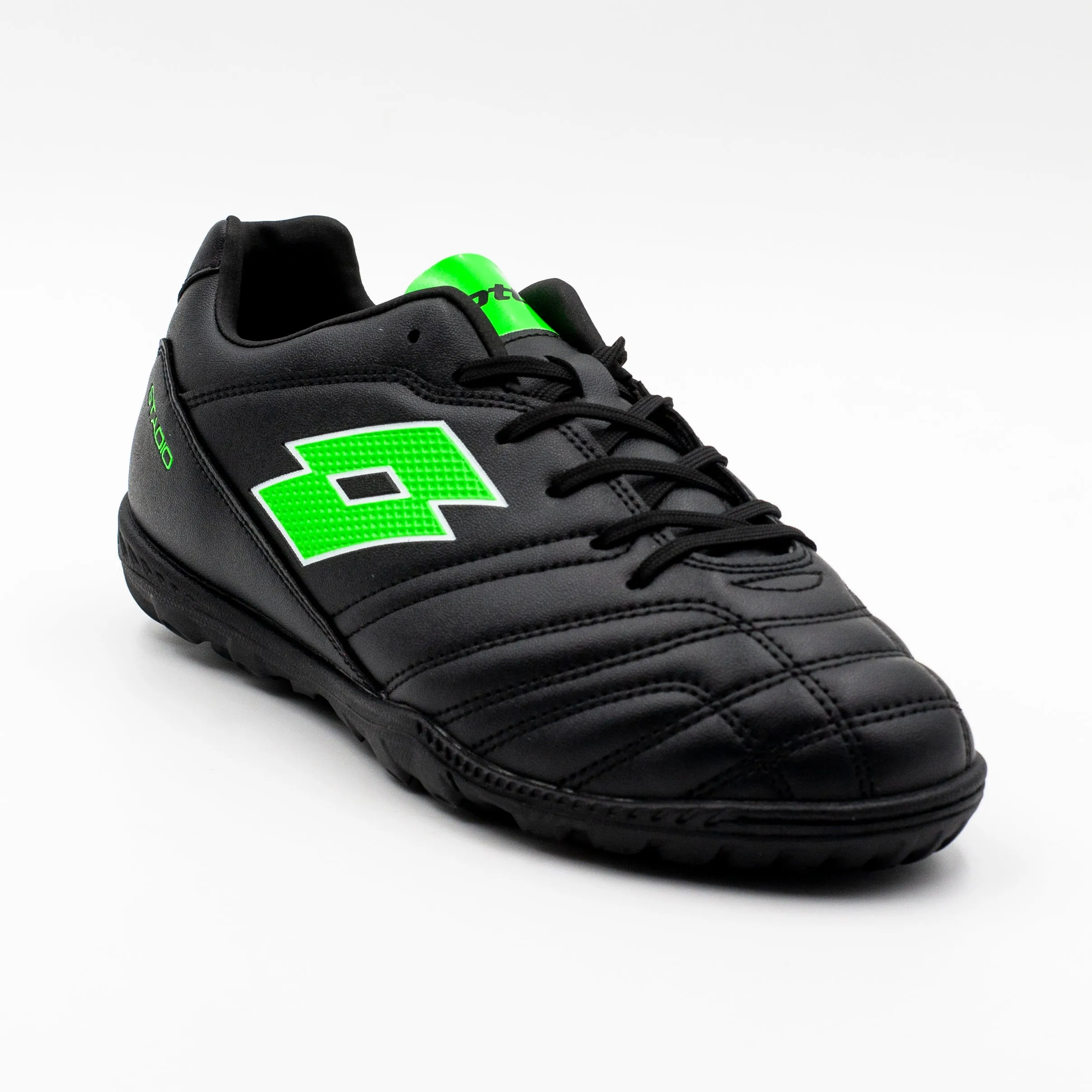 Lotto Stadio 705 zapatilla Baby Futbol Juvenil color Negro Verde