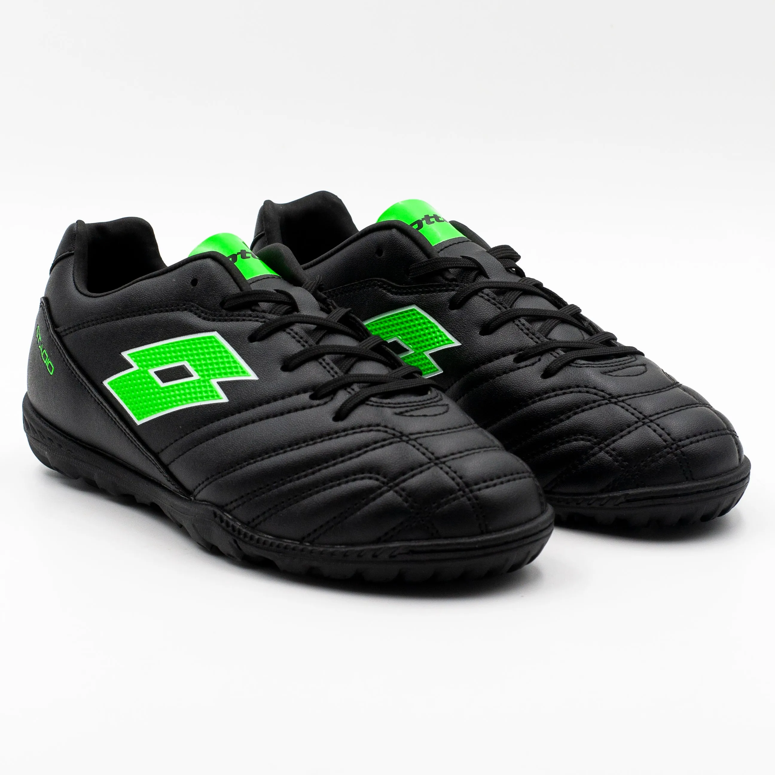 Lotto Stadio 705 zapatilla Baby Futbol Juvenil color Negro Verde