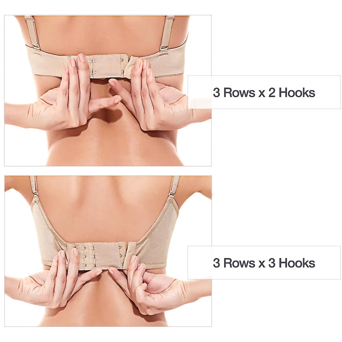 LUOEM 36 Pieces Women's Bra Extenders Brassiere Extension Hooks 2 Hooks and 3 Hooks (18 Colors)