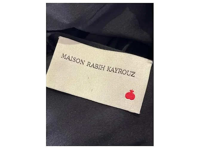 MAISON RABIH KAYROUZ Vestidos T.Seda M Internacional Negro 