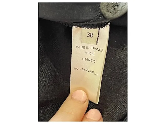 MAISON RABIH KAYROUZ Vestidos T.Seda M Internacional Negro 