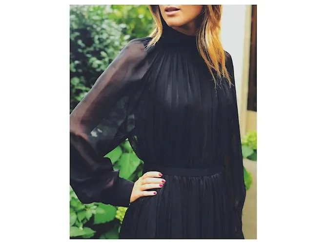 MAISON RABIH KAYROUZ Vestidos T.Seda M Internacional Negro 
