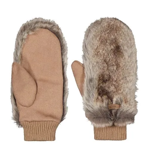 Manoplas de pelo sintético marrón brezo Barts Fur Mitts