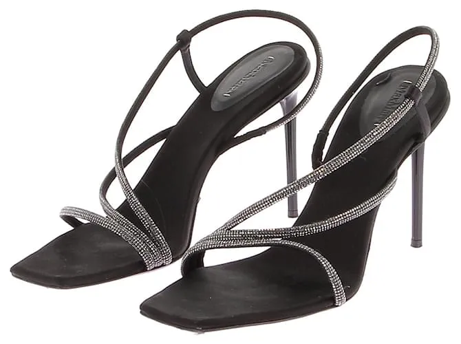 MAX MARA Sandalias T.EU 40 Cuero Negro 