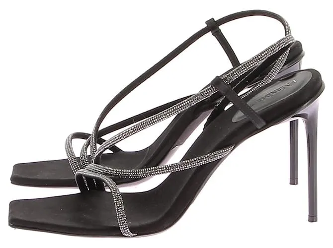 MAX MARA Sandalias T.EU 40 Cuero Negro 