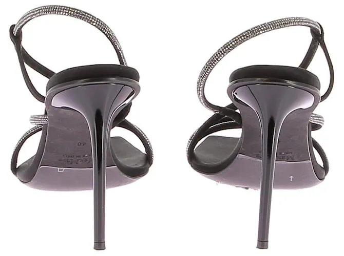 MAX MARA Sandalias T.EU 40 Cuero Negro 