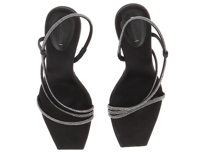 MAX MARA Sandalias T.EU 40 Cuero Negro 