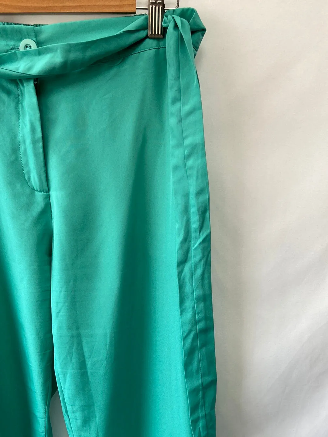 MD'M. Pantalón fluido turquesa T.40