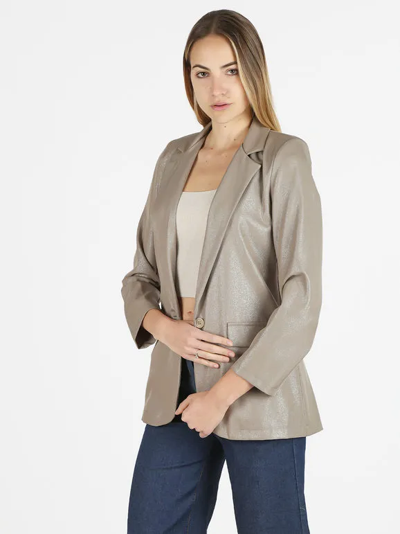 Melitea Blazer mujer oversize de un solo botón