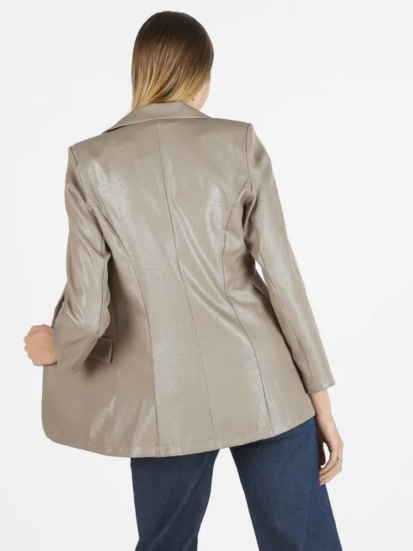 Melitea Blazer mujer oversize de un solo botón