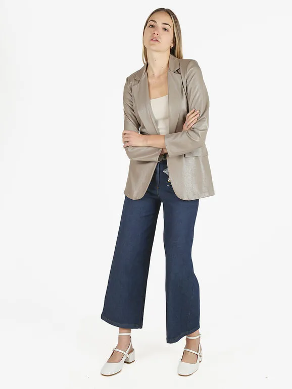 Melitea Blazer mujer oversize de un solo botón