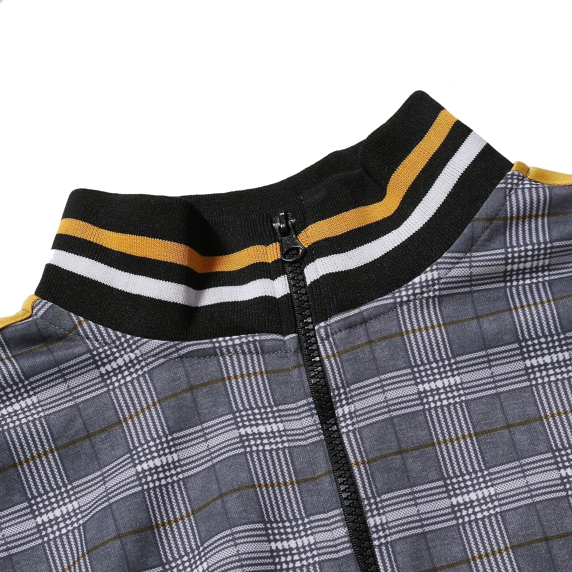 Men's 2 Pieces Tracksuits Plaid Sports Outfits