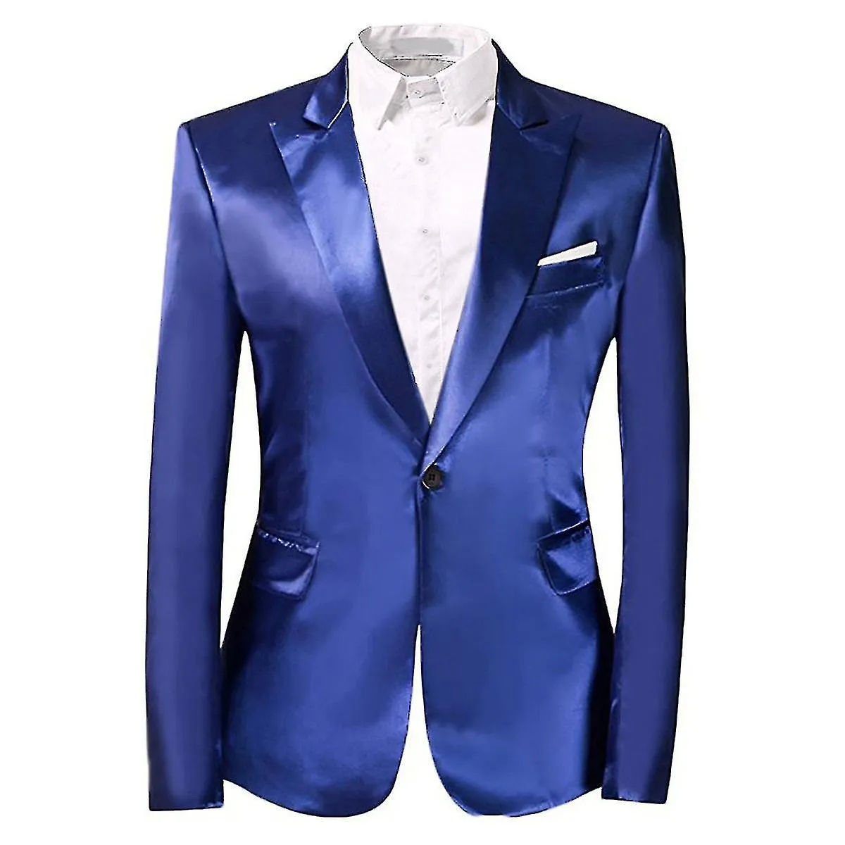 MENS 2PIECES SOLID ONE BUTTON SLIM FIT SUITS