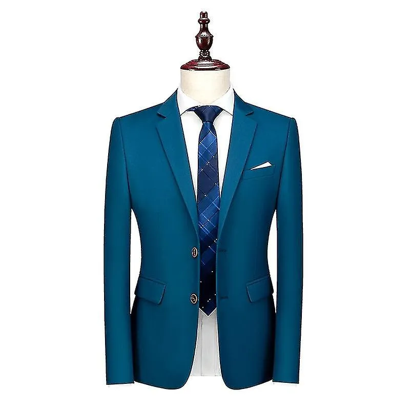 MENS SUITS 3PIECES SUITS SLIM FOUR SEASONS SUIT JACKETPANTSVEST 12 COLORSNAVY BLUES