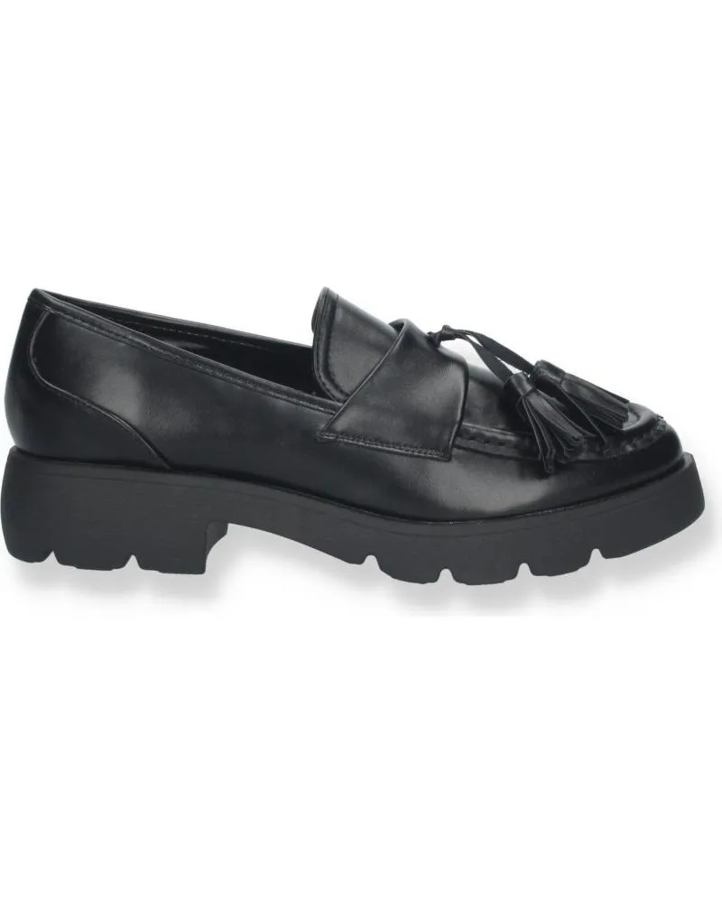 Mocasines PUNTOSALAO  de Mujer MOCASINES PLANOS COMODOS ANTIFAZ CON BORLAS MUJER NEGRO 8718  VARIOS COLORES
