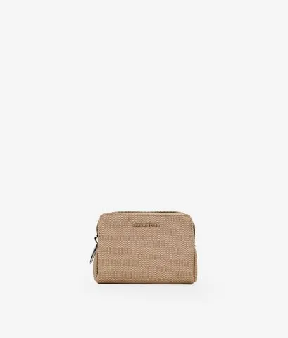 Monedero beige con logo