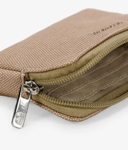 Monedero beige con logo