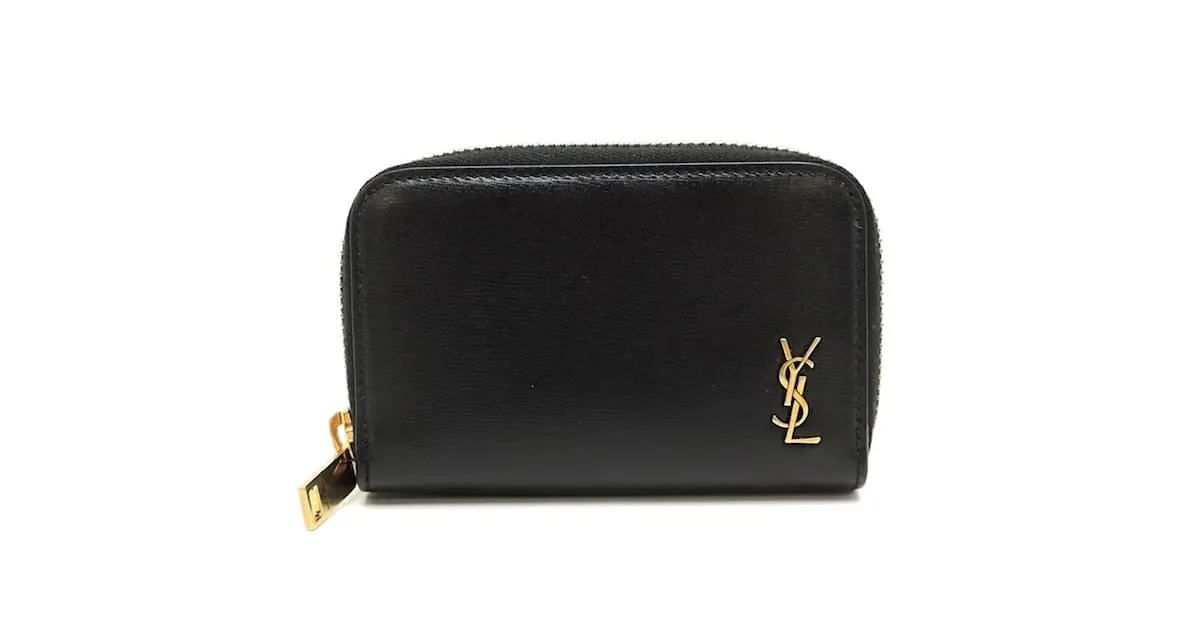 Monedero Tiny Monogram Saint Laurent Paris Negro 