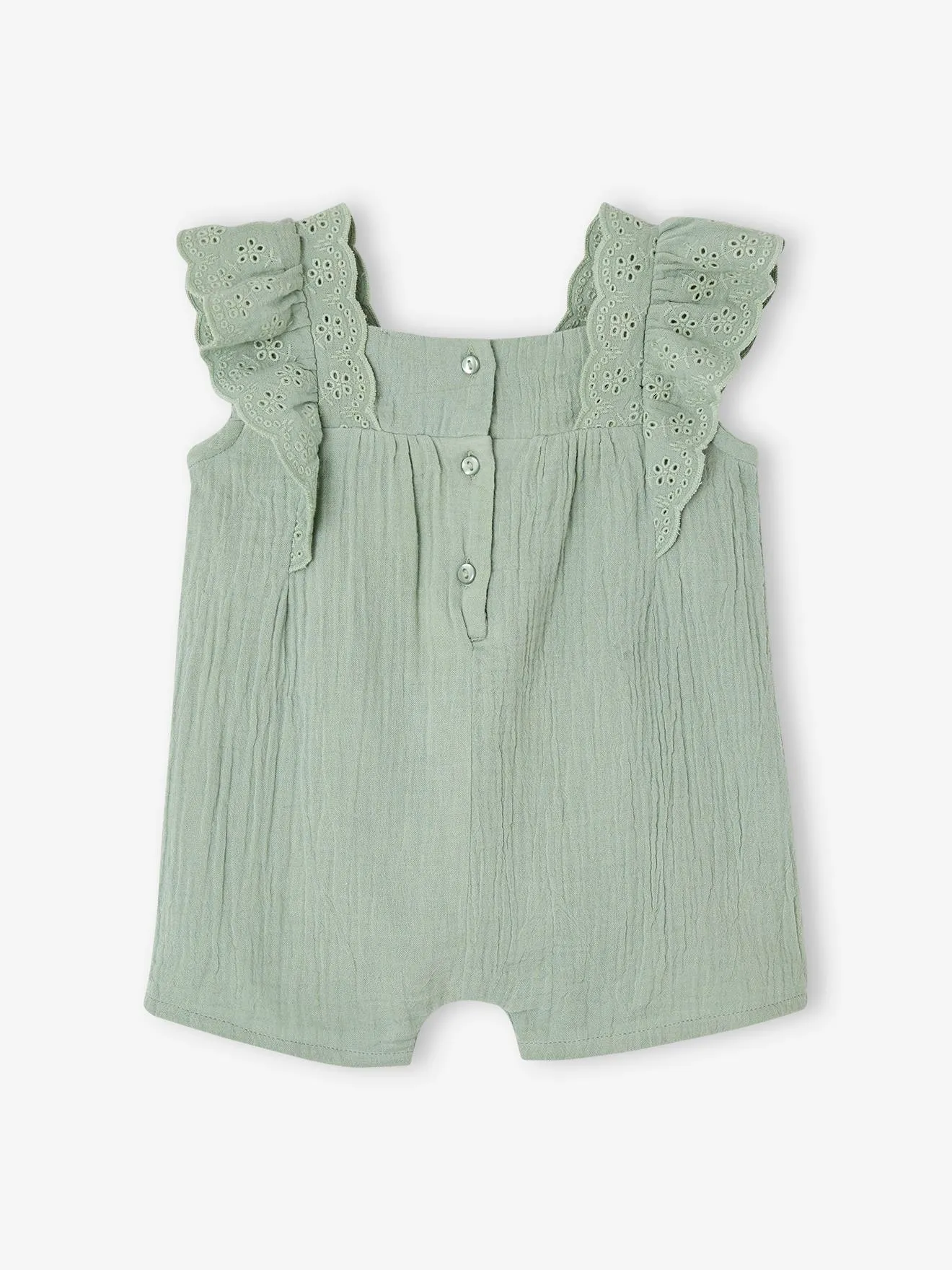 Monoshort de gasa de algodón para bebé
