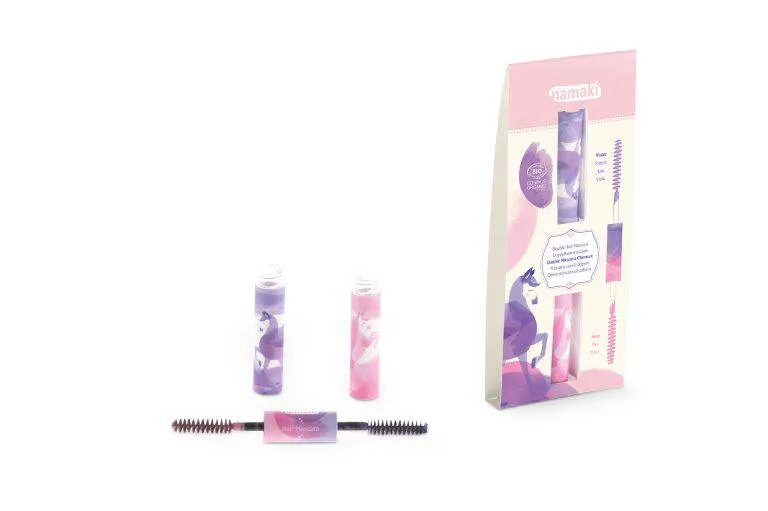 Máscara doble para el pelo Rosa y Lila · Namaki