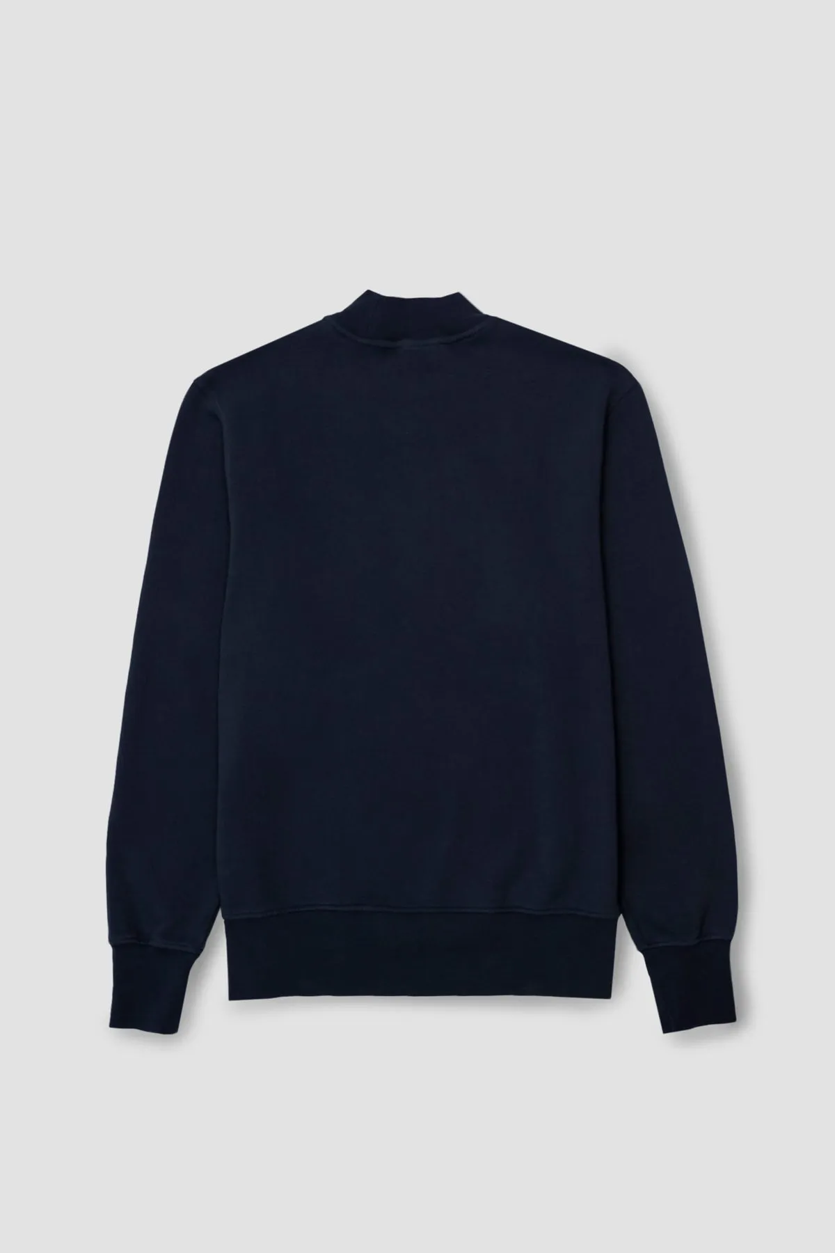 NAVY MOCKNECK SWEAT