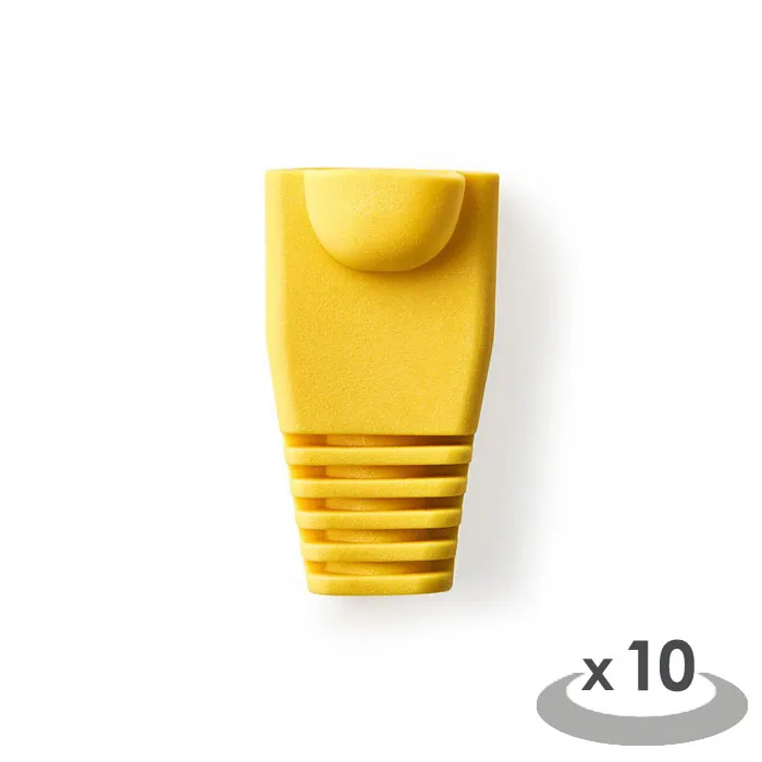 NEDIS CCGP89900YE BOTA DE ALIVIO DE TENSIóN AMARILLA PARA CONECTORES DE RED RJ4510 PIEZAS