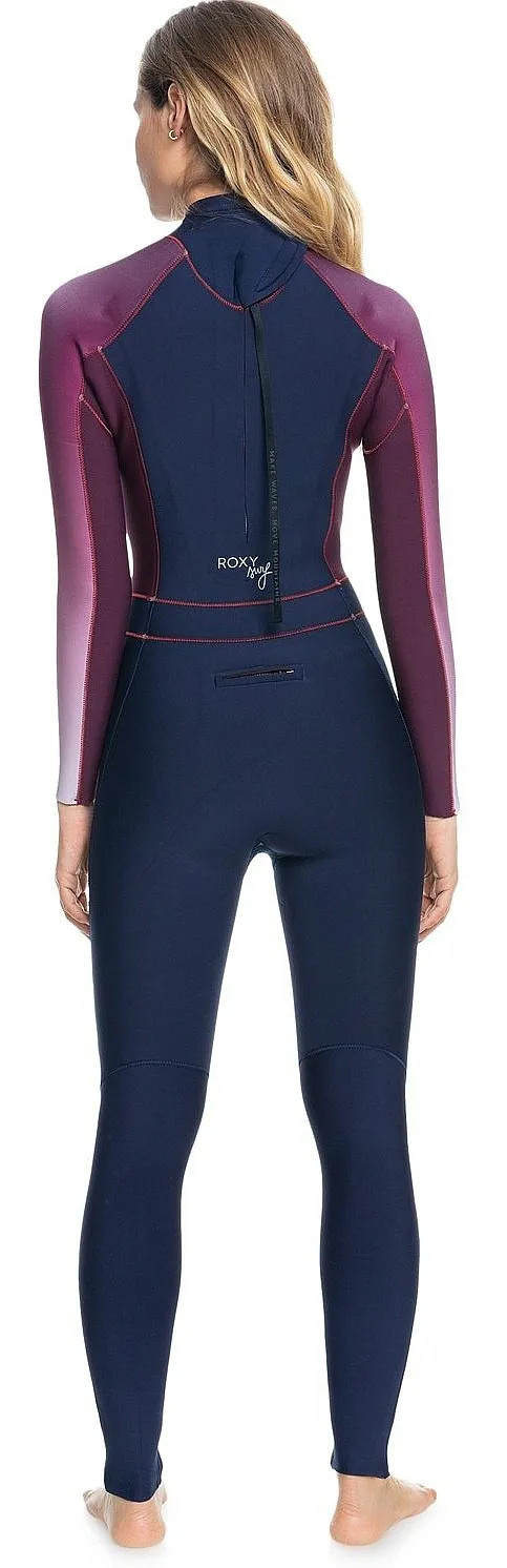 NEOPRENO ROXY 3/2 ROXY RISE COLLEC BACK ZIP GBS  XBMR/NAVY NIGHTS/RED PLUM/GARNET  WOMEN´S