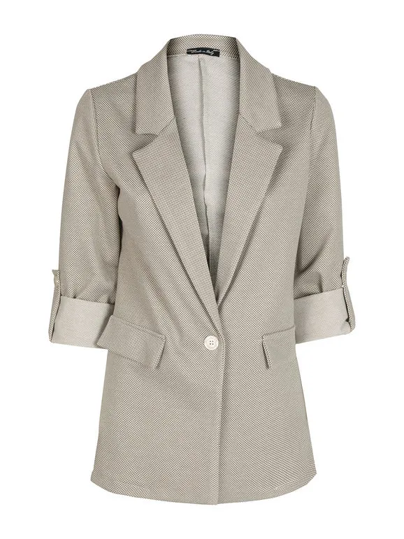 New Gj Blazer de mujer con botón