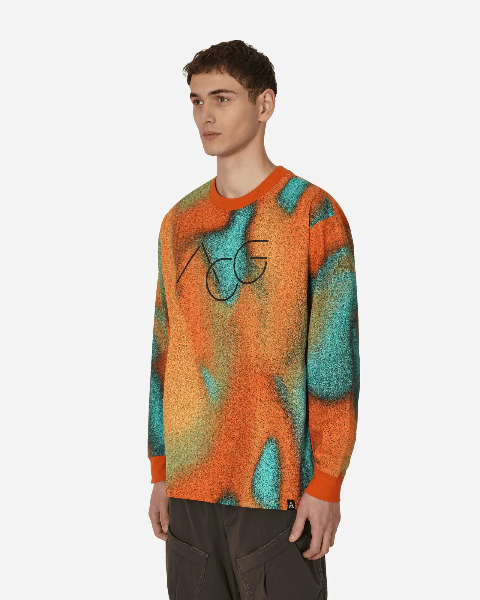 NIKE ACG SNOWDRIFT ALLOVER PRINTED LONGSLEEVE TSHIRT